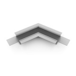 Łącznik kątowy 120° anodowany do profilu aluminiowego LED VARIO30-05 