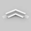 Łącznik kątowy 120° biały do profilu aluminiowego LED VARIO30-05