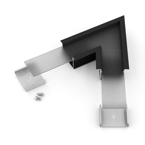 Łącznik kątowy 60° czarny do profilu aluminiowego LED VARIO30-07