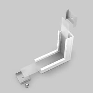 Łącznik kątowy 90° biały gięty do profilu aluminiowego LED VARIO30-07 