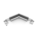 Łącznik kątowy 120° anodowany do profilu aluminiowego LED VARIO30-07 