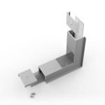 Łącznik kątowy 270° anodowany gięty do profilu aluminiowego LED VARIO30-07  