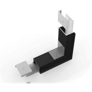 Łącznik kątowy 270° czarny gięty do profilu aluminiowego LED VARIO30-07   