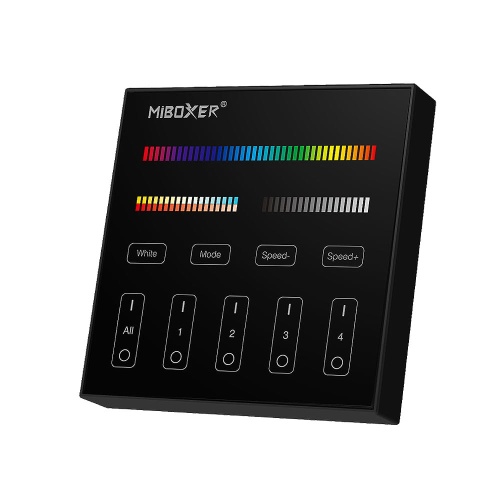 Panel LED naścienny - RGB+CCT - 4 strefowy - 2x1,5V - B4-B