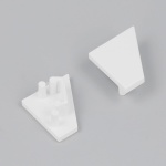 Zaślepka biała do profilu aluminiowego LED CORNER10.v2 - kpl. 2 szt.