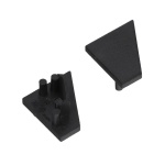 Zaślepka czarna do profilu aluminiowego LED CORNER10.v2 - kpl. 2 szt.