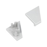 Zaślepka srebrna do profilu aluminiowego LED CORNER10.v2 - kpl. 2 szt.