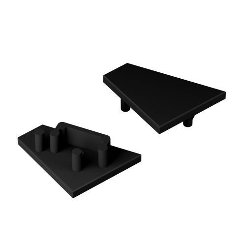 Zaślepka czarna do profilu aluminiowego LED CORNER12.v2 - kpl. 2 szt.