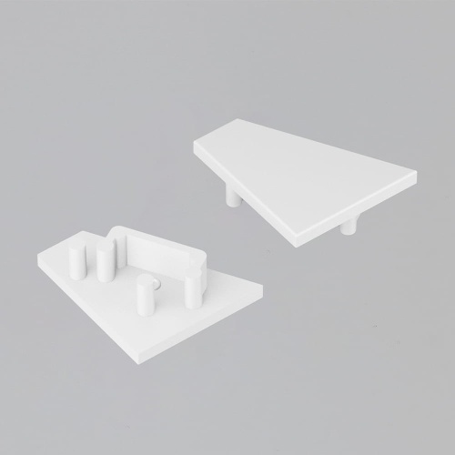 Zaślepka biała do profilu aluminiowego LED CORNER12.v2 - kpl. 2 szt.