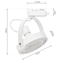Lampa szynowa 1-fazowa LUGAR WHITE 1xAR111 GU10 - ML5701