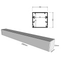 Obudowa zasilacza / podsufitka oprawy - PH1 250x53x53mm - biała - wymiary