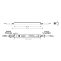 Zasilacz napięciowy hermetyczny ultrapłaski POS 24V 100W 4.17A FTPC100V24-S-WP - rysunek techniczny
