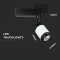 Lampa szynowa 3-fazowa 10W 800lm 6000K biało-czarna - VT-4512