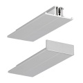 Profil aluminiowy LED BACK10 anodowany z kloszem - z kloszem "A" i zaślepką