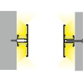 Profil aluminiowy LED BACK10 anodowany z kloszem - przekrój