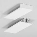 Profil aluminiowy LED BACK10 biały malowany z kloszem - z kloszem "A" mlecznym i zaślepką