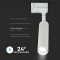 Lampa szynowa LED 3-fazowa 20W 1600lm Samsung LED - czarna - VT-420-W