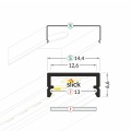 Profil aluminiowy LED BEGTON12 - RAL - 1mb - wymiary