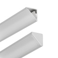 Profil aluminiowy LED CABI12 anodowany z kloszem i zaślepką trójkątną