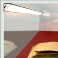 Profil aluminiowy LED CABI12 anodowany z kloszem - realizacja z przekrojem
