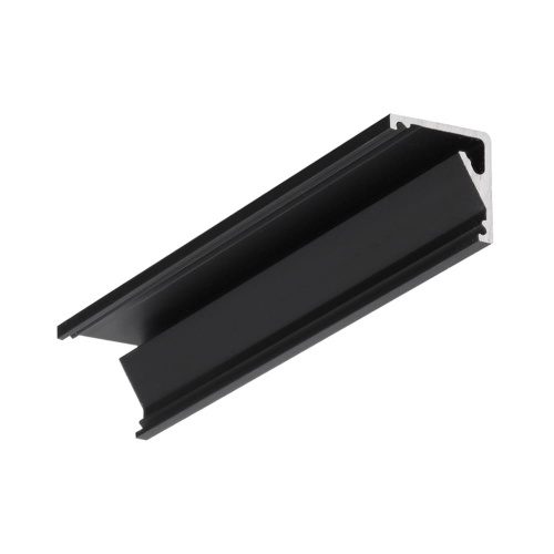 Profil aluminiowy LED CABI12 czarny anodowany z kloszem