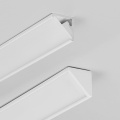 Profil aluminiowy LED CABI12 biały malowany z kloszem  i zaślepką trójkątną