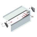 Profil aluminiowy LED CABI12 DUO - RAL - 1mb - schemat montażowy z opcjonalnymi akcesoriami