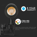 Lampa szynowa LED 3-fazowa 30W 2100lm Samsung LED - czarna - VT-430