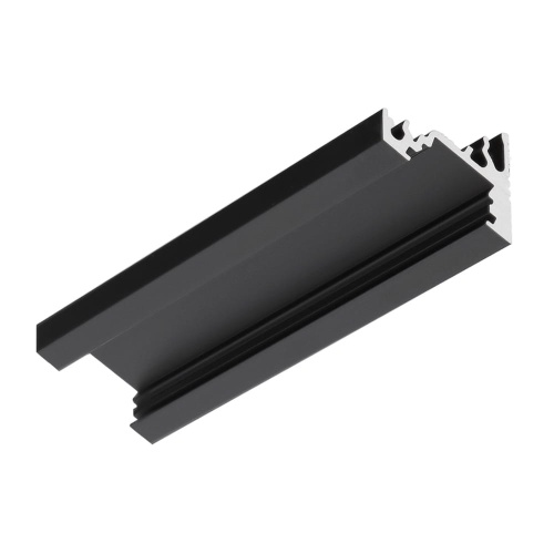 Profil aluminiowy LED CORNER10 anodowany czarny z kloszem
