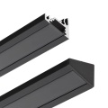 Profil aluminiowy LED CORNER10 anodowany czarny z kloszem