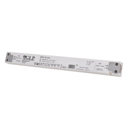 Zasilacz napięciowy ultrapłaski GLP 12V 75W 6.25A GTPC-75-12-S