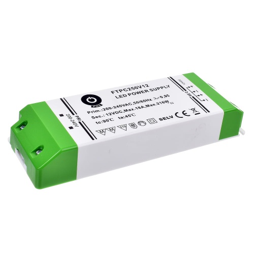 Zasilacz LED napięciowy w kompaktowej obudowie 12V 216W 18A FTPC250V12