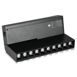 Lampa szynowa LED magnetyczna 20W 1200lm 24V - czarna - VT-4220