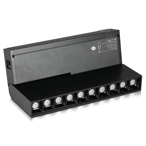 Lampa szynowa LED magnetyczna 20W 1200lm 24V - czarna - VT-4220