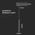Lampa szynowa LED magnetyczna 15W 1000lm 24V - czarna - VT-4315