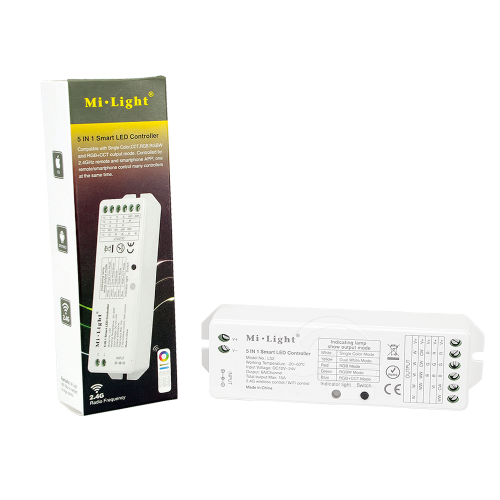 Odbiornik LED 5w1 - MONO /CCT /RGB /RGB+CCT - 12-24V DC 15A - LS2