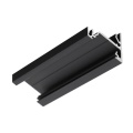Profil aluminiowy LED CORNER14 anodowany czarny z kloszem