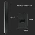 Lampa szynowa LED magnetyczna 20W 1600lm 24V - czarna - VT-4121
