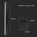 Lampa szynowa LED magnetyczna 30W 2700lm 24V - czarna - VT-4131