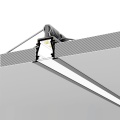 Profil aluminiowy LED DEEP10 anodowany z kloszem - 2mb