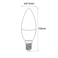 Żarówka LED RGB+CCT (RGBWW) E14 4W - FUT108 - Rysunek techniczny