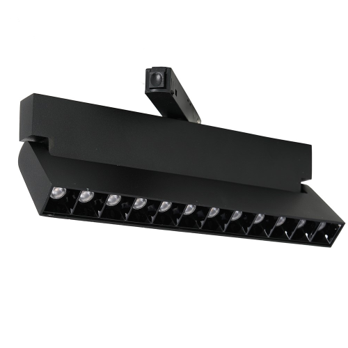 Lampa szynowa LED magnetyczna 12W 1200lm 4000K 48V - czarna - ML6628