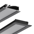 Profil aluminiowy LED FLAT8 anodowany czarny z kloszem