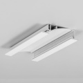 Profil aluminiowy LED FLAT8 malowany biały z kloszem