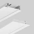 Profil aluminiowy LED FLAT8 malowany biały z kloszem