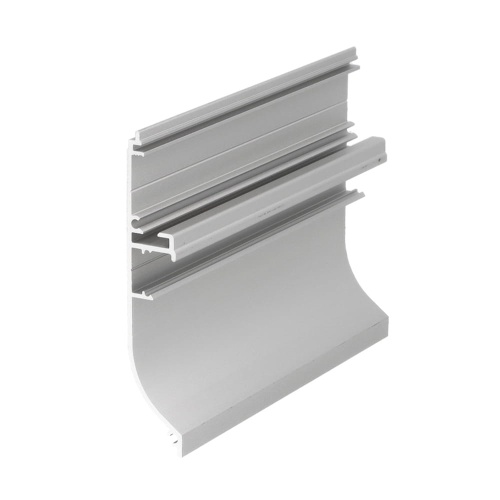 Profil aluminiowy (przypodłogowy) LED SKIRT10 anodowany z kloszem