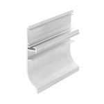 Aluminiowa listwa przypodłogowa LED SKIRT10 - surowa z kloszem