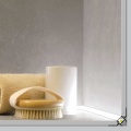 Profil aluminiowy (podpłytkowy) LED UNI-TILE12 PLUS 90 st. anodowany z kloszem - realizacja z przekrojem