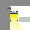 Profil aluminiowy LED FRAME14 - RAL - 1mb - przekrój montażu
