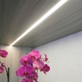 Profil aluminiowy LED GROOVE10 anodowany z kloszem - realizacja